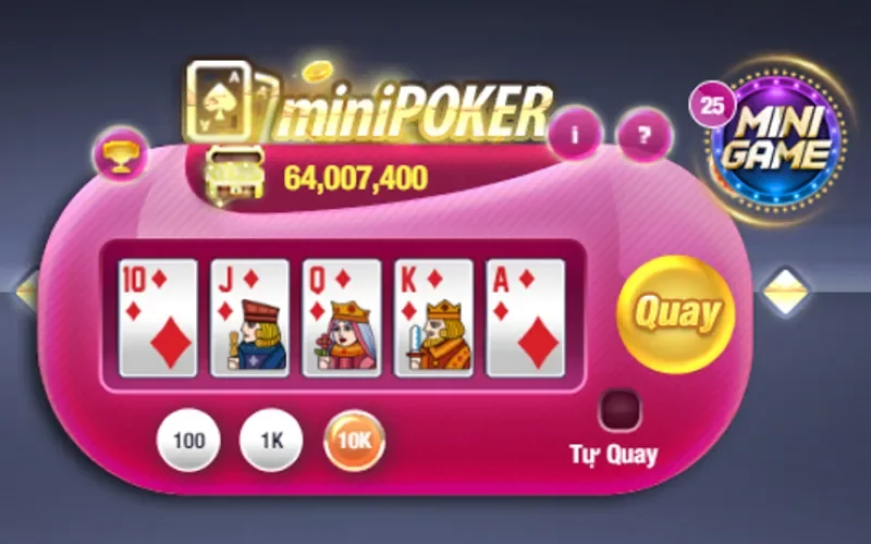 Mini Poker 789Club – Mẹo Quay Bonus Liên Tục Mini Poker là trò chơi gì?